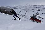 Skitourengeher auf dem Kungsleden (Schweden)