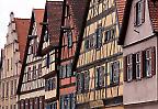 Gebäudefassaden in der Dinkelsbühler Altstadt