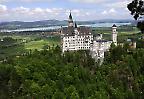 Blick auf die Südfassade von Schloss Neuschwanstein