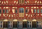 Fassade eines Fachwerkgebäudes in Esslingen