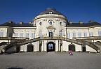 Südansicht von Schloss Solitude bei Stuttgart, Baden-Württemberg