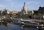 Blick auf Elbe und Frauenkirche, Dresden