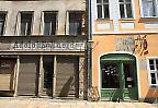 Alte und neue Fassaden in der Altstadt von Görlitz, Sachsen