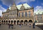 Fassade des unter UNESCO-Schutz stehenden Bremer Rathauses