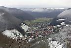 Blick von Schopfloch nach Gutenberg, Schwäbische Alb, Baden-Württemberg