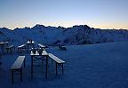 Abendstimmung im Skigebiet Ischgl (Österreich)