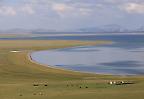 Landschaft in über 3000m Höhe am Bergsee Songköl (Kirgisitan)
