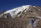 Bergsteiger an der Ostflanke des Vulkan Damavand (Iran)