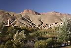 Ortschaft im Tal des Dades im Hohen Atlas (Marokko)