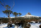 Der Barn Bluff (1559m) im Cradle Mountain-Lake St Clair National Park, Tasmanien (Australien)