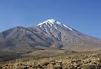 Der höchste Berg Vorderasiens, der Damavand (5671m) von Norden betrachtet (Iran)