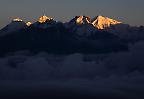 Blick von Laurebina auf das Ganesh Himal (Nepal)