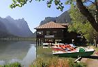 Bootsverleih am Toblacher See, Südtirol (Italien)