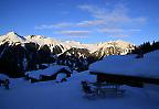 Abendstimmung im Montafon, Vorarlberg (Österreich)