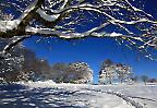 Winterlandschaft am Breitenstein  bei Ochsenwang, Schwäbische Alb (Deutschland)