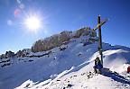 Wintersonne am Hohen Ifen, Allgäuer Alpen (Deutschland)