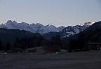 Spätwintermorgen in den Allgäuer Alpen nahe Bolsterlang, Bayern (Deutschland)