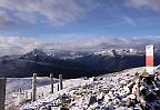Blick vom Jakobskopf in Richtung Peitlerkofel, Südtirol (Italien)