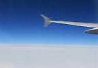 Blick auf den Flügel eines Airbus A 380