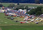 Oldtimer Fliegertreffen auf der Hahnweide bei Kirchheim/Teck, Baden-Württemberg (Deutschland)