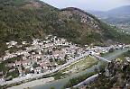 Blick von der Burg auf den Stadtteil Gorica, Berat (Albanien)