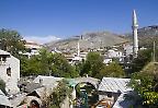 Blick auf die wiederaufgebaute Altstadt von Mostar (Bosnien-Herzegowina)