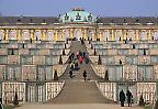 Südseite von Schloss Sanssouci in Potsdam, Brandenburg (Deutschland)