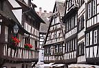 Fachwerkhäuser in der Altstadt von Straßburg, Elsass (Frankreich)