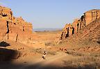 Wanderin im Charyn Canyon (Kasachstan)