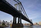 Die Manhattan Bridge, gesehen von Brooklyn, New York City (USA) 