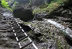 Spektakuläre Wanderwege im Nationalpark Slowakisches Paradies nahe Poprad (Slowakei)