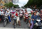 Moped-Verkehr in  Ho-Chi-Minh-Stadt (Vietnam)